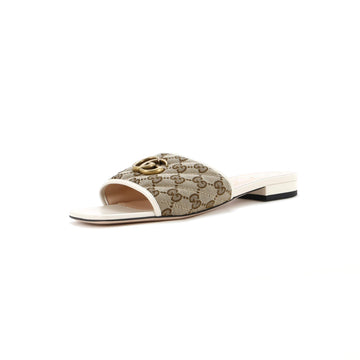 Women's GG Marmont Slide Sandals Diagonal Quilted GG Canvas