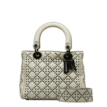 Dior Lady  Shoulder Bag 2WAY Black Leather  Dior