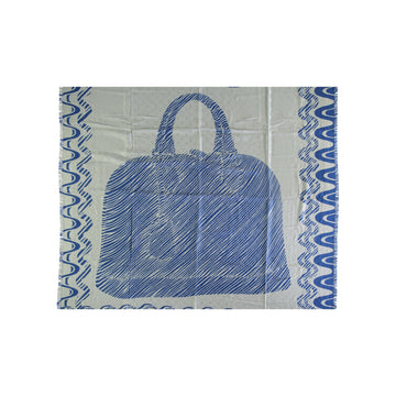 Louis Vuitton Blue and White Alma Print Scarf - '10s