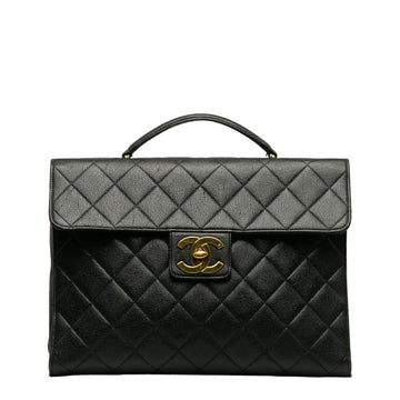 CHANEL CHANEL MATRESSE HANDBACK CABIAS SKIN BLACK LADY'S WORKSHOP
