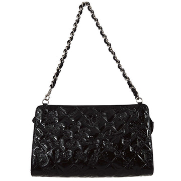 Chanel * 2009-2010 Black Patent Leather Icon Handbag
