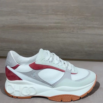 Jimmy Choo White & Red London Sneakers, BRAND NEW