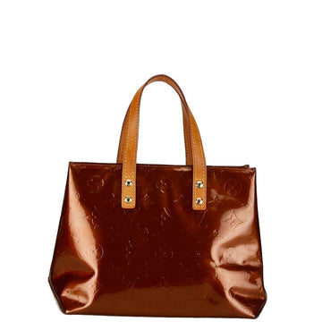 Louis Vuitton Monogram Vernis Reed PM Handbag M91146 Bronze Brown Patent Leather  Louis Vuitton
