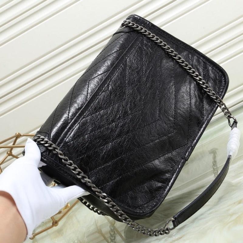 Makersluxe - Niki Shoulder Chain Bag Black