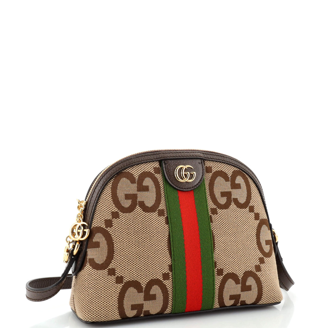 Ophidia Dome Shoulder Bag Jumbo GG Canvas Small