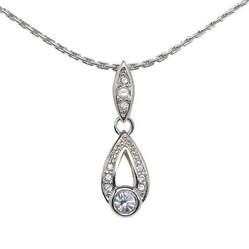Dior Rhinestone necklace silver metal ladies Dior