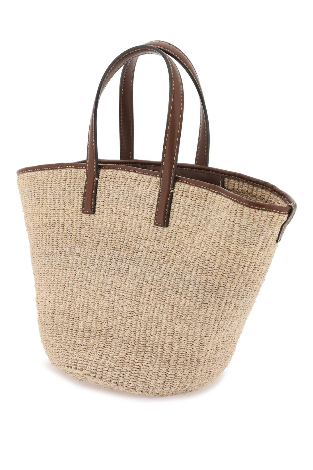 Stella Mccartney Raffia Shoulder Bag With Logo. Women