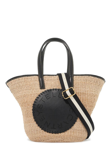 Stella Mccartney Raffia Shoulder Bag With Logo. Women