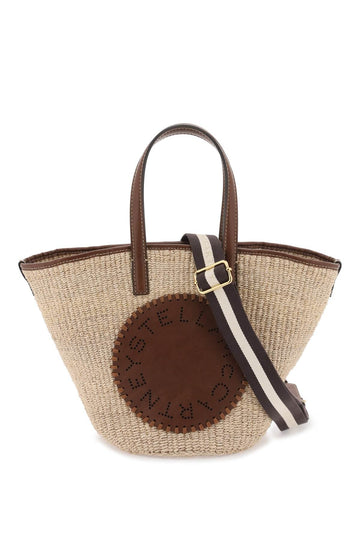 Stella Mccartney Raffia Shoulder Bag With Logo. Women