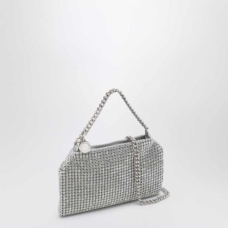 Stella Mccartney Falabella Mesh Shoulder Bag With Silver Crystals Women