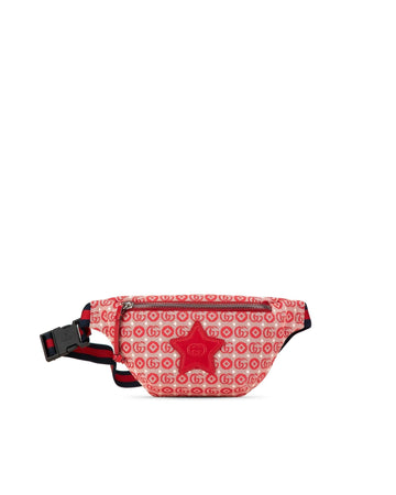 Kids Canvas Star Belt Bag with Top Zip Closure