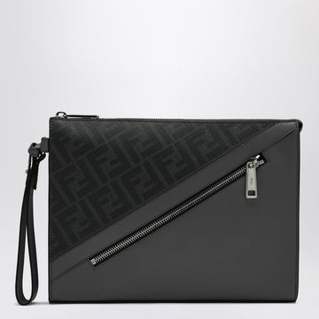 FENDI Diagonal Pouch Handbag in Canvas