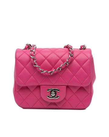Quilted Lambskin Flap Bag with Chain Strap