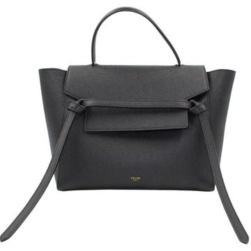 Celine Grained Calfskin Micro Belt Bag Black