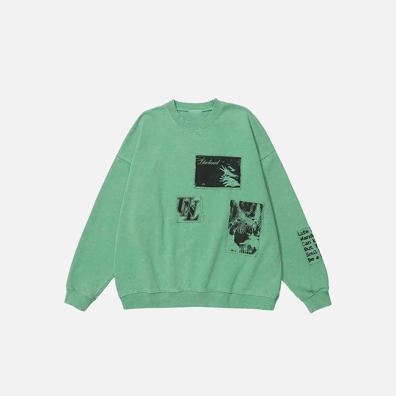Urban Patchwork Sweatshirt