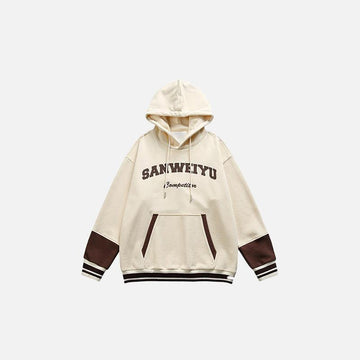 Color Block Oversized Hoodie