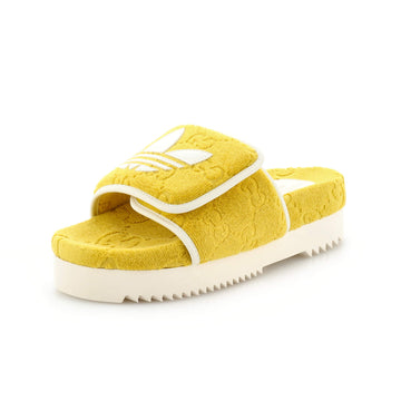 x Adidas Women's Platform Slide Sandals Terry Cloth