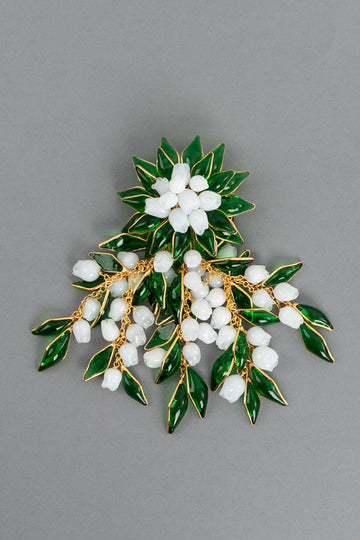 Broche pendentif muguet Augustine