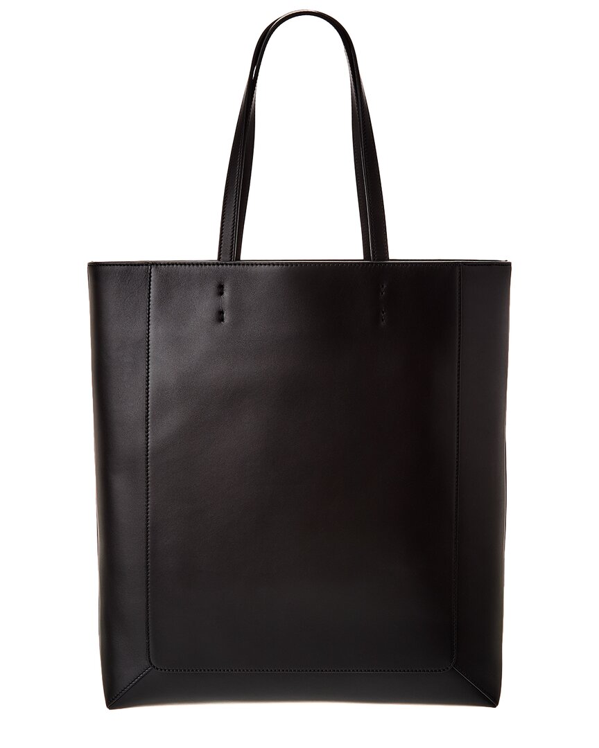 Gucci Logo Embossed Leather Tote