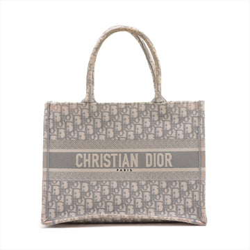 Christian Dior Book Tote Small Canvas  Bag Pink  Grey