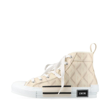 Dior B23 22AW PVC Leather High-Cut Sneaker 40 Men Beige× Ivory LS0322 CD Diamond   Box  Bag