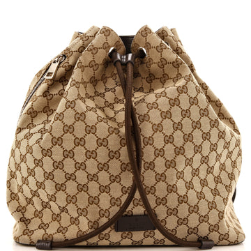 Drawstring Backpack GG Canvas Medium