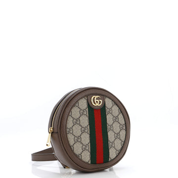 Ophidia Round Backpack GG Coated Canvas Mini