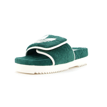 x Adidas Women's Platform Slide Sandals Terry Cloth