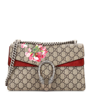 Dionysus Bag Blooms Print GG Coated Canvas Small