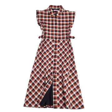 Christian Dior One Earrings Dress 2020AW Mid-French Holid Checks Tops  F40 USA8 I44 (M Equivalent) Multicolor FODEST