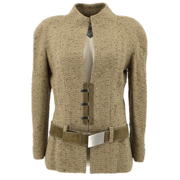Chanel 1999 fall belted tweed jacket #36
