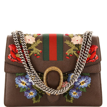 Web Dionysus Bag Embroidered Leather Medium