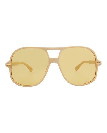 Aviator-Style Acetate Sunglasses