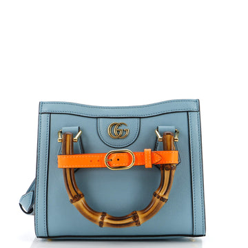 Diana NM Bamboo Handle Tote Leather Mini