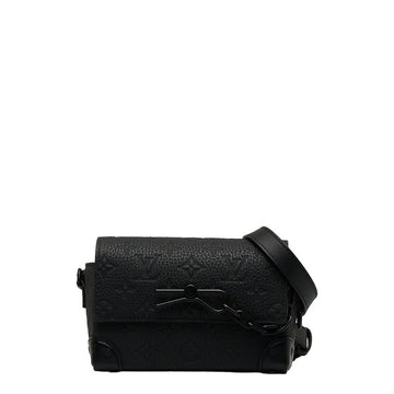 Louis Vuitton Trion Monogram Steamer Wearable Wallet Shoulder Bag M81746 Noir Black Leather Men Louis Vuitton