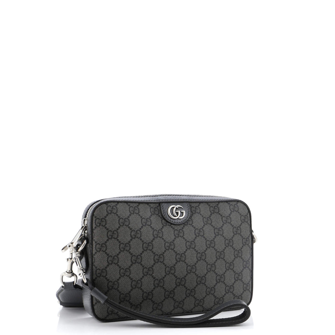 Ophidia Zip Wristlet Shoulder Bag GG Coated Canvas Small