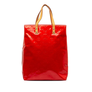Louis Vuitton Verney Reed MM Handbag  Bag M91086 Rouge Red Patent Leather Lady Louis Vuitton