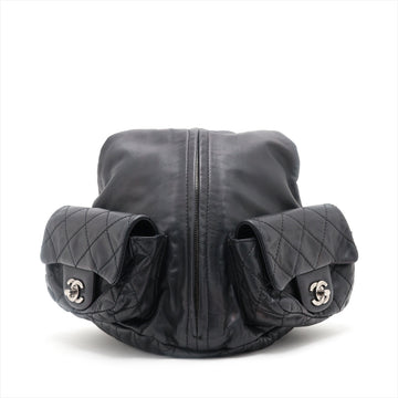 Chanel Matrasse  Chain Rucks Black Gummetal G  17th
