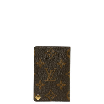 Louis Vuitton Monogram M60937 Card Case PVC/Leather Brown