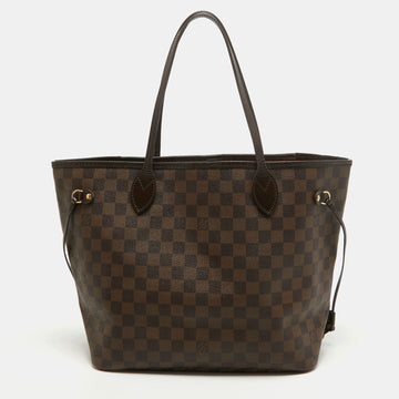 Louis Vuitton Damier Ebene Canvas Neverfull Mm Bag