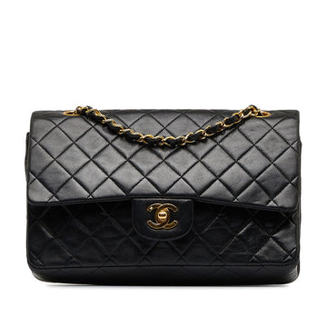 Chanel Matrace 25 Double Flap Chain Shoulder Bag Black   Chanel