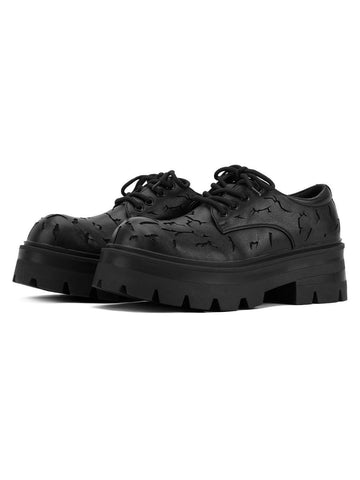 Makersluxe High Street Crackle Leather Shoes - 2182