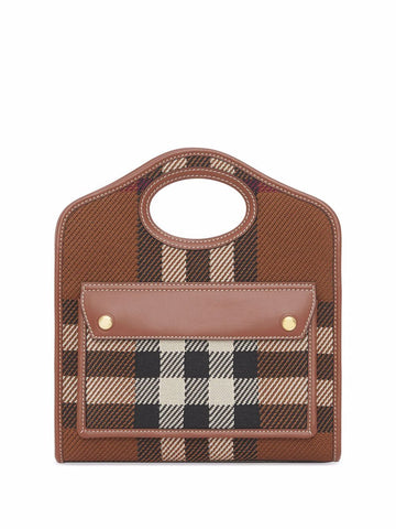 MINI CHECK POCKET BAG