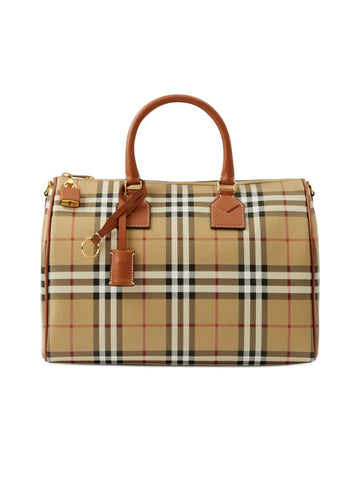 Check Medium Bowling Bag