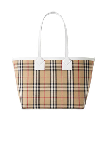Vintage Check Pattern Tote Bag