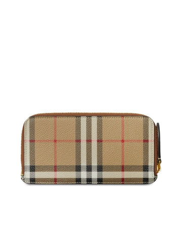 Checkpattern Zipped Wallet
