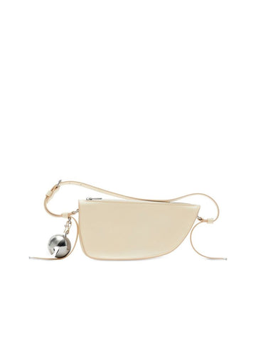 Shoulder Bag with Equestrian Knight Motif and Silver-Tone Hardware
