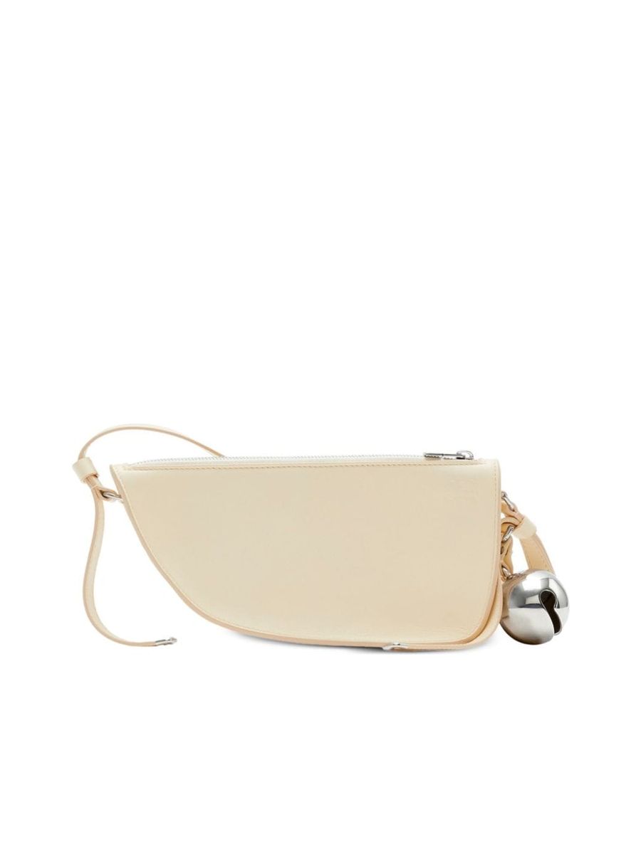 Shoulder Bag with Equestrian Knight Motif and Silver-Tone Hardware