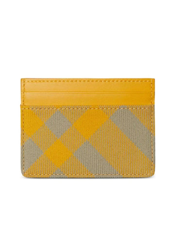 Leather Knitted Card Holder