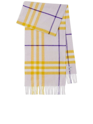 Checked Fringeedge Scarf